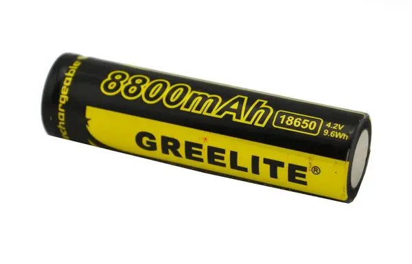 Акумулятор 18650 для ліхтарів Greelite чорна