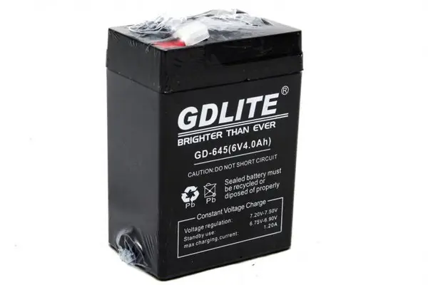 Акумулятор 6 Вольт 6V 4.0Ah GDLITE GD-645