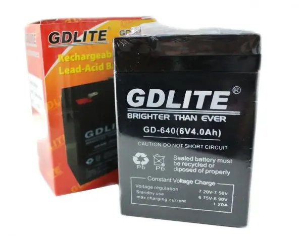 Акумулятор 6 Вольт 6V 4.0Ah GDLITE GD-640