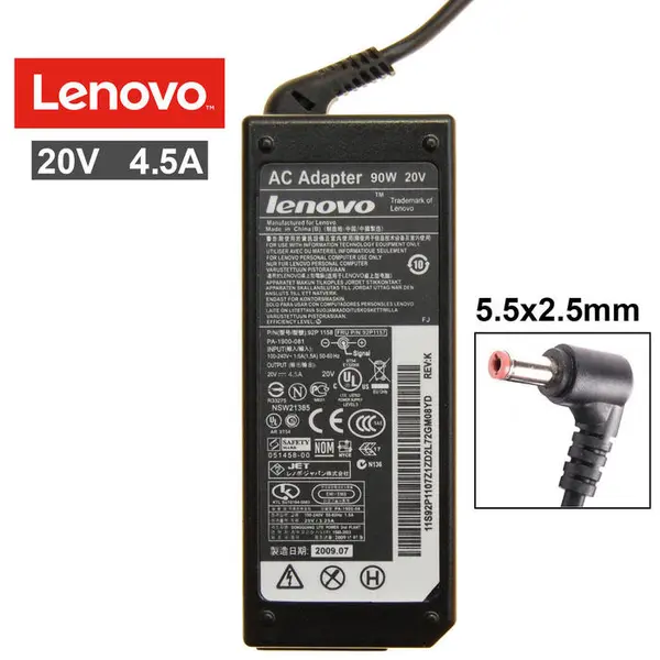 Блок живлення LENOVO 20V 4.5A (5.5*2.5)