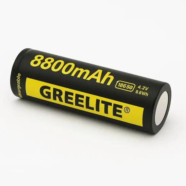 Акумулятор 18650 для ліхтарів Greelite чорна