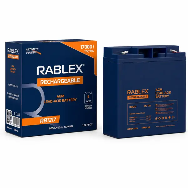 Акумулятор 12V 17Ah RABLEX RB1217